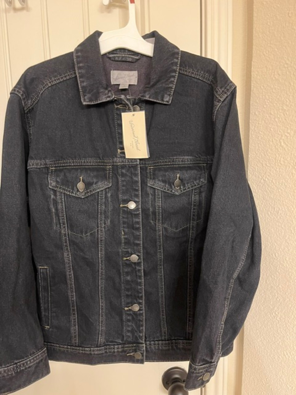 Universal Thread Denim Jacket Black Wash XS Fair Trade Certified